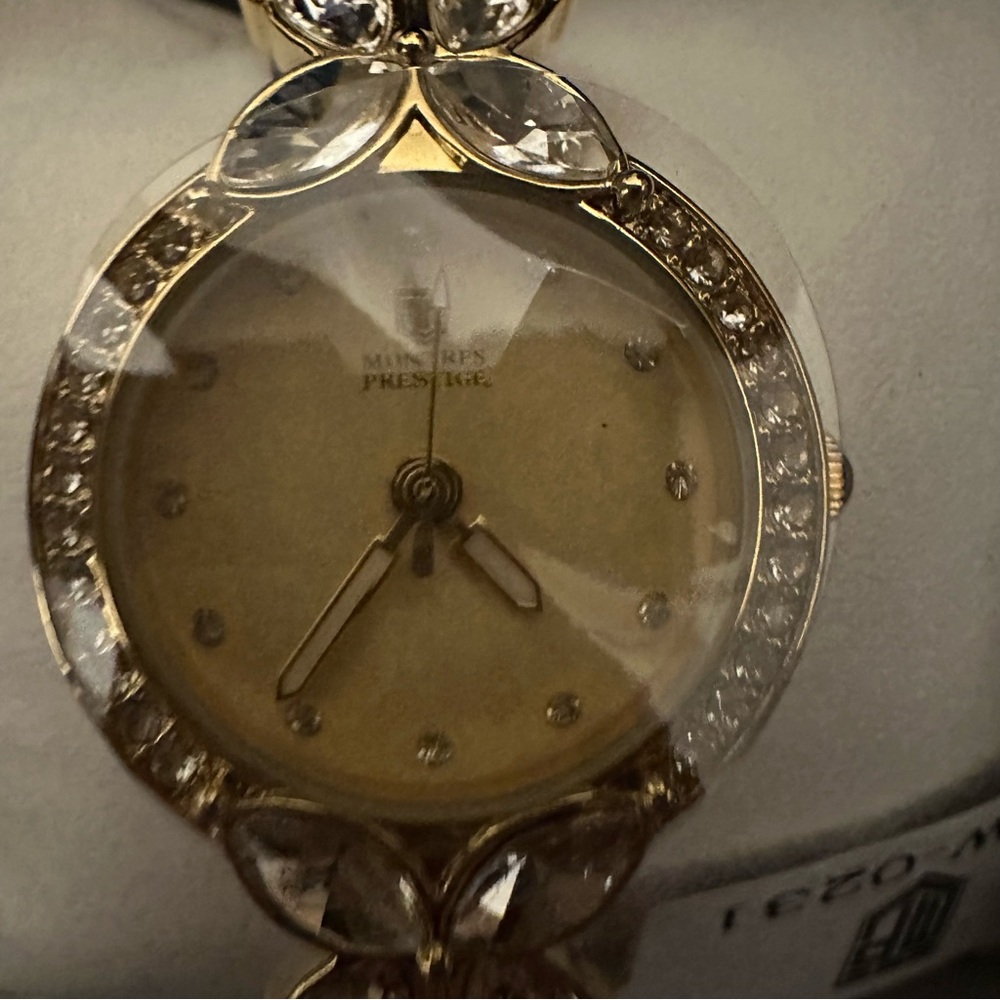 Montres Prestige x Invicta Gold Crystal Butterfly Watch 22mm MPW-0231 NIB - Picture 8 of 13